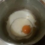 Photo: Egg with a slurp of milk