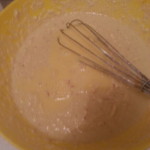 Photo: Add egg and milk - whisk it!