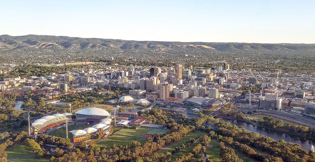 Adelaide, looking south west