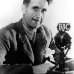 Portrait of George Orwell at the BBC | writers block